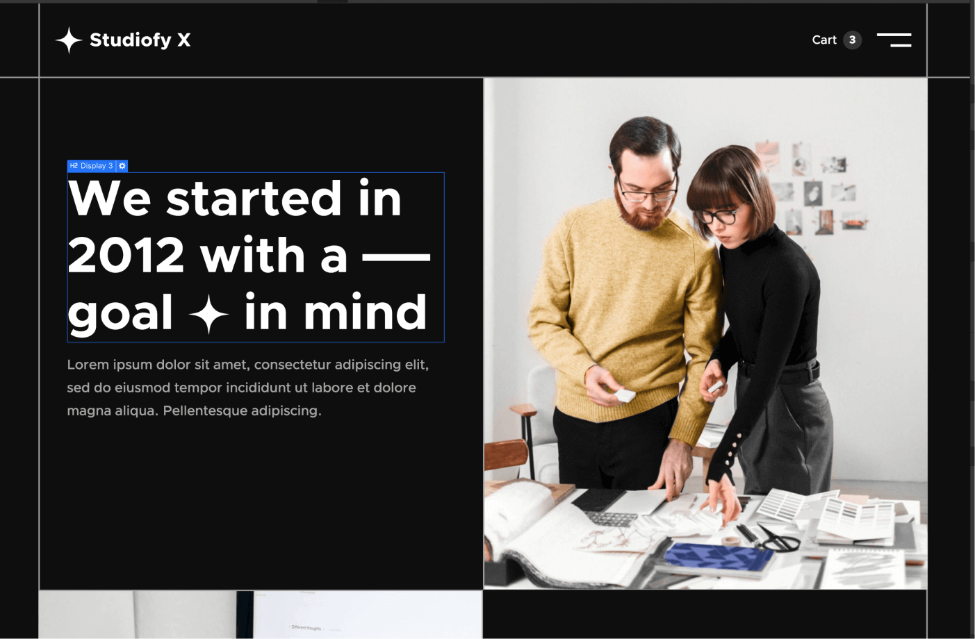 Static Content - Studiofy X Webflow Template