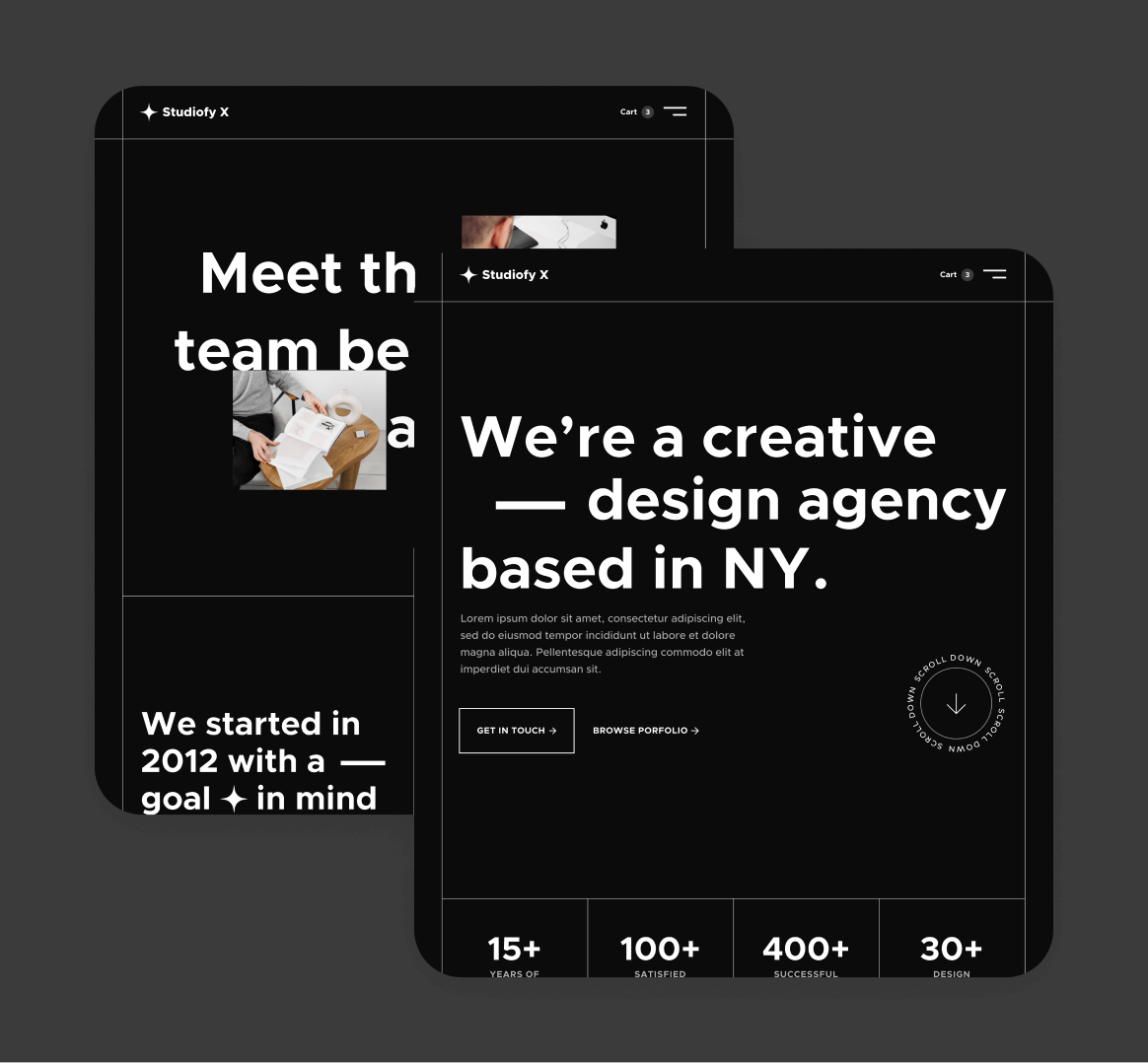 Studiofy X - 15 Pages Included - Design Studio Webflow Template