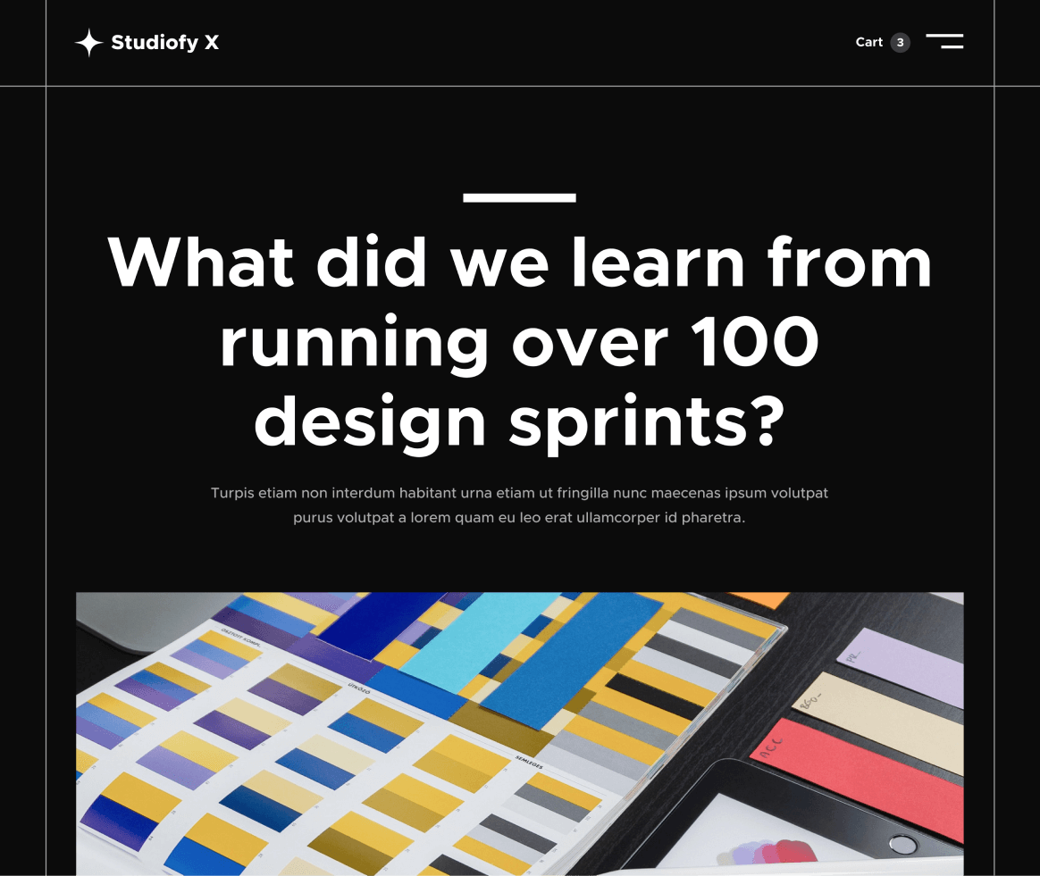 Studiofy X - Blog Post page - Design Studio Webflow Template