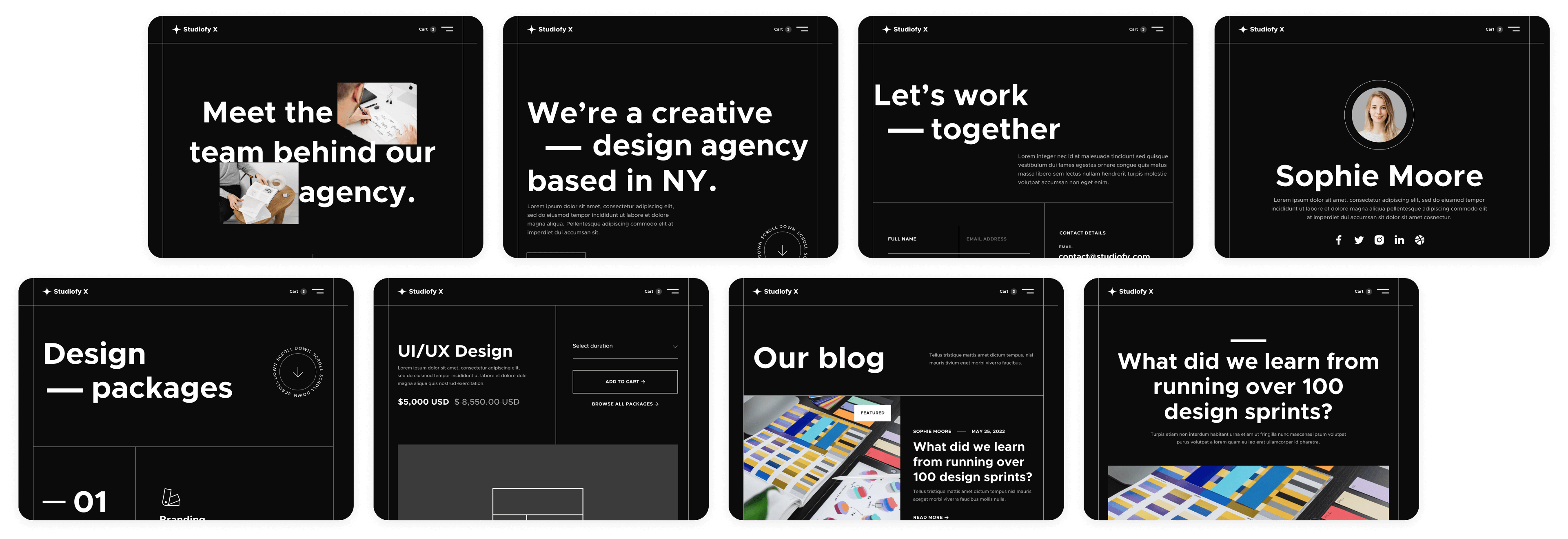 Studiofy X - Buy now on Webflow - Design Studio Webflow Template